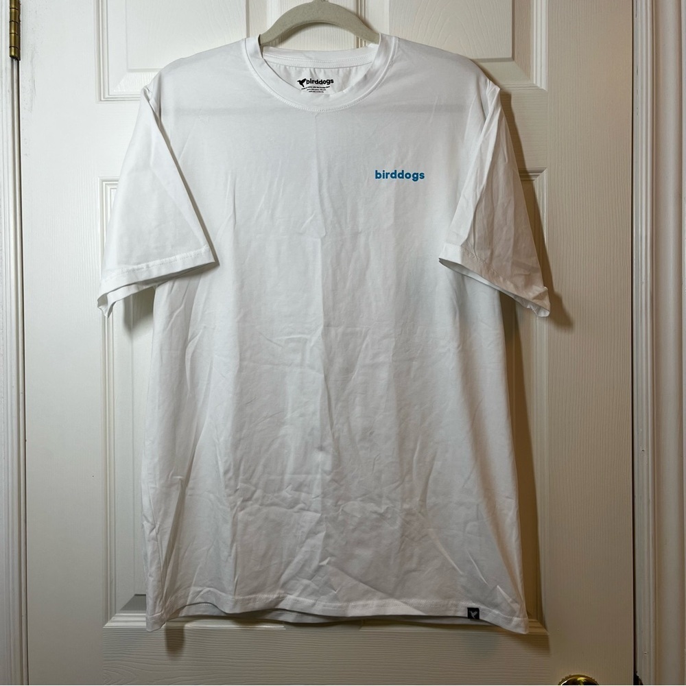 Birddogs White and Blue Short Sleeve Tee Size XL